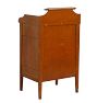Vintage Side Table Gallery Top Grainpainted w/Door &amp; Drawer