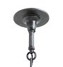 Vintage Spanish Revival Chandelier 4 Light Aladdin Pan