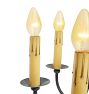 Vintage Spanish Revival Chandelier 4 Light Aladdin Pan