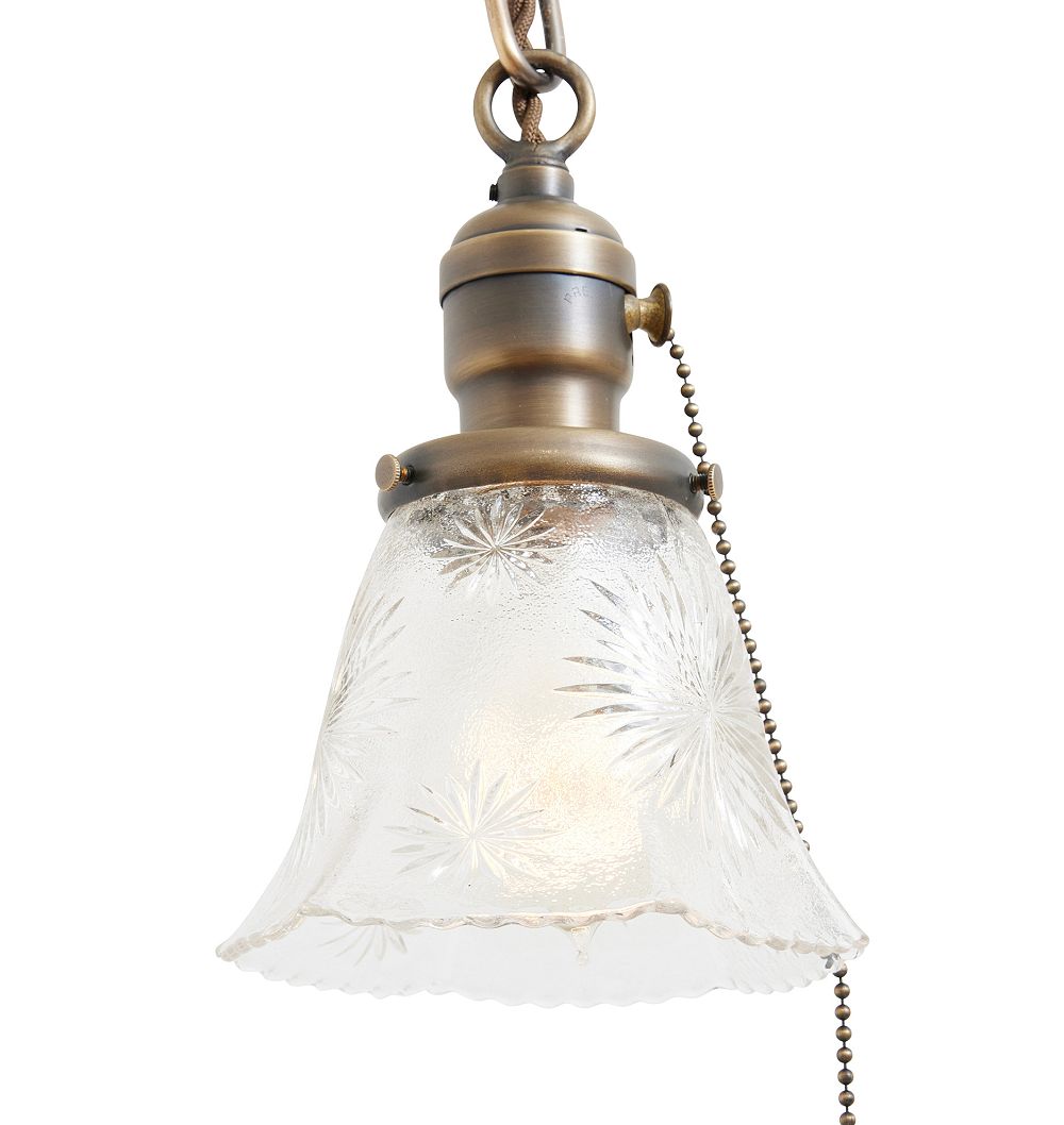 Vintage Traditional Pendant Pan Fixture 2 Light by Rejuvenation