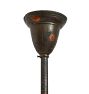 Vintage Victorian Chandelier 3 Arm Electric Jappaned