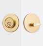 Richmond Deadbolt, Aged Brass