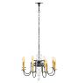 Vintage Spanish Revival Chandelier 4 Light Aladdin Pan