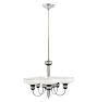 Vintage Art Deco Chandelier Streamline 5 Light Cup Shades