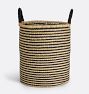 Merrick Handwoven Striped Basket