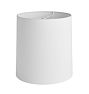 Open Box: Cylinder Fabric Lamp Shade, Medium 11.5" Diam. - White Fabric