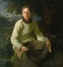 The Boy with the Arrow by Douglas Volk Framed Reproduction Wall Art Print
