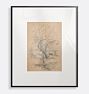 A Road In Polling Framed Reproduction Wall Art Print, 26" x 32" - Black Finished Wood Frame with Acrylic Glaze