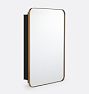 Open Box: Oliver Inset Mount Medicine Cabinet (20" x 30") - Heritage Brass