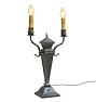Vintage Classical Revival Brass Candelabrum Lamp