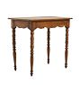 Vintage Traditional 19th Century English Side Table with Bobbin Legs