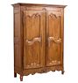 Vintage Traditional French Walnut Doube Door Armoire