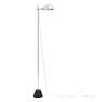 Vintage Mid Century Modern Nickel Plated Floor Task Lamp with Marble Base