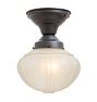 Flush Mount with Vintage Opaque Shade