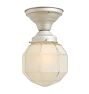 Flush Mount with Vintage Grid Pressed Shade