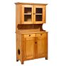Vintage Traditional Hunt Maple Step Back Cupboard
