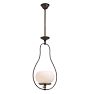 Vintage Classical Revival Gas Hoop Pendant