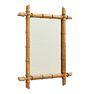 Vintage Victorian 19th Century French Faux Bamboo Carved Mirror Medium