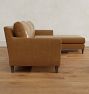 McNary Leather 2-Piece Chaise Sectional