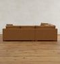 Sublimity Leather 3-Piece Arm Sofa with Wedge Corner