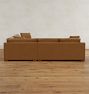 Sublimity Leather 3-Piece Double Sofa with Wedge Corner
