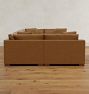 Sublimity Leather 6-Piece Modular U-Shape Sectional Sofa