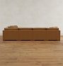 Wrenton Leather 6-Piece Modular Sectional Sofa with Ottoman