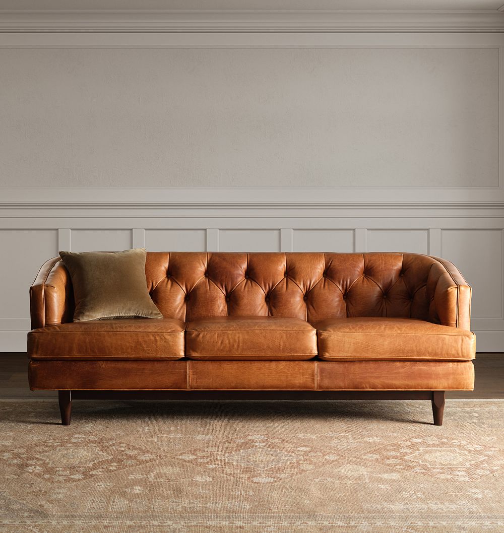 Monrowe Leather Sofa, 71-104" by Rejuvenation