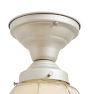 Flush Mount with Vintage Grid Pressed Shade