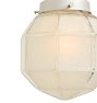 Flush Mount with Vintage Grid Pressed Shade