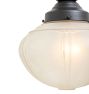 Flush Mount with Vintage Opaque Shade