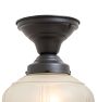 Flush Mount with Vintage Opaque Shade