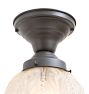 Flush Mount with Vintage Pressed Beaded Shade