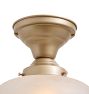 Flush Mount with Vintage Wheel Cut Shade