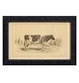 Vintage 19th Century French Cow by Julius Bien &amp; Co. Lith Print No. 1
