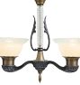 Vintage Art Deco Chandelier with Fluted Column Detail