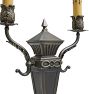 Vintage Classical Revival Brass Candelabrum Lamp