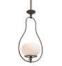 Vintage Classical Revival Gas Hoop Pendant