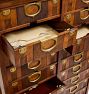 Vintage Industrial Walnut Cabinet 24 Drawer