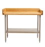Vintage Industrial work Bench with Pine Top