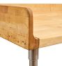 Vintage Industrial work Bench with Pine Top