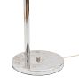 Vintage Mid Century Modern Nickel Plated Rectagular Task Floor Lamp