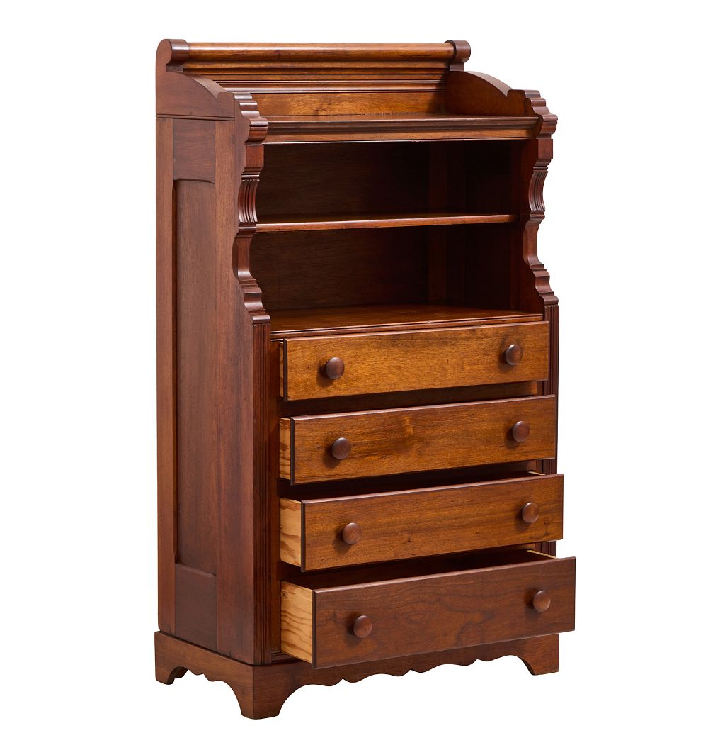 Vintage Traditional 19th Century American 4 Drawer Dresser by Rejuvenation