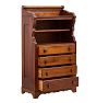 Vintage Traditional 19th Century American 4 Drawer Dresser
