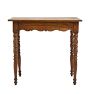 Vintage Traditional 19th Century English Side Table with Bobbin Legs
