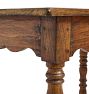 Vintage Traditional 19th Century English Side Table with Bobbin Legs