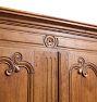 Vintage Traditional French Walnut Doube Door Armoire