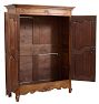 Vintage Traditional French Walnut Doube Door Armoire