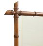 Vintage Victorian 19th Century French Faux Bamboo Carved Mirror Large