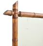 Vintage Victorian 19th Century French Faux Bamboo Carved Mirror Extra Large